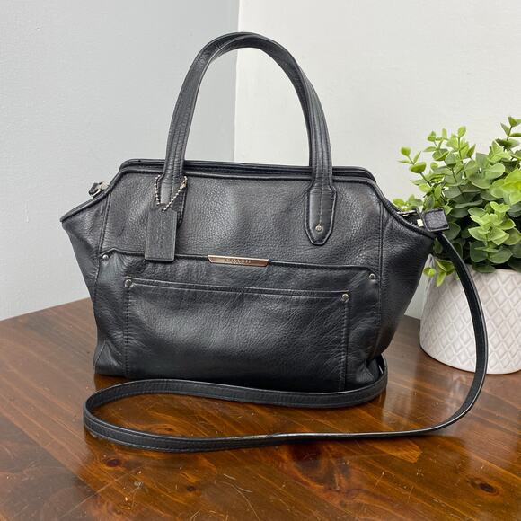 Coach Handbags - Coach Taylor Black Leather Bette Mini Tote Cross Body Handbag F32944